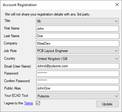 Account Registration