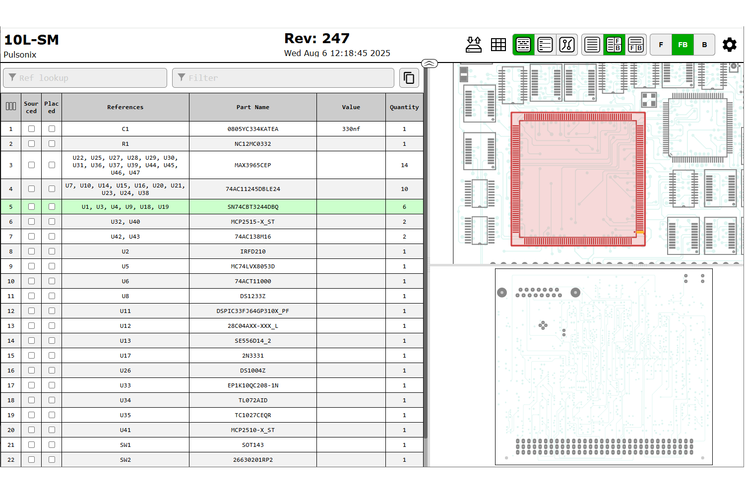 Interactive HTML BOM plugin feature Interactive HTML BOM plugin feature